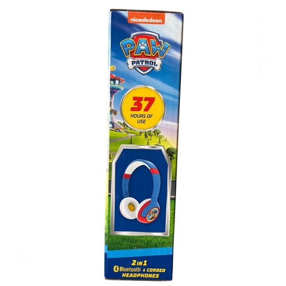 Paw Patrol Kids Bluetooth & Wired Headphones (37 Hours, Foldable) - Picture 3 of 4